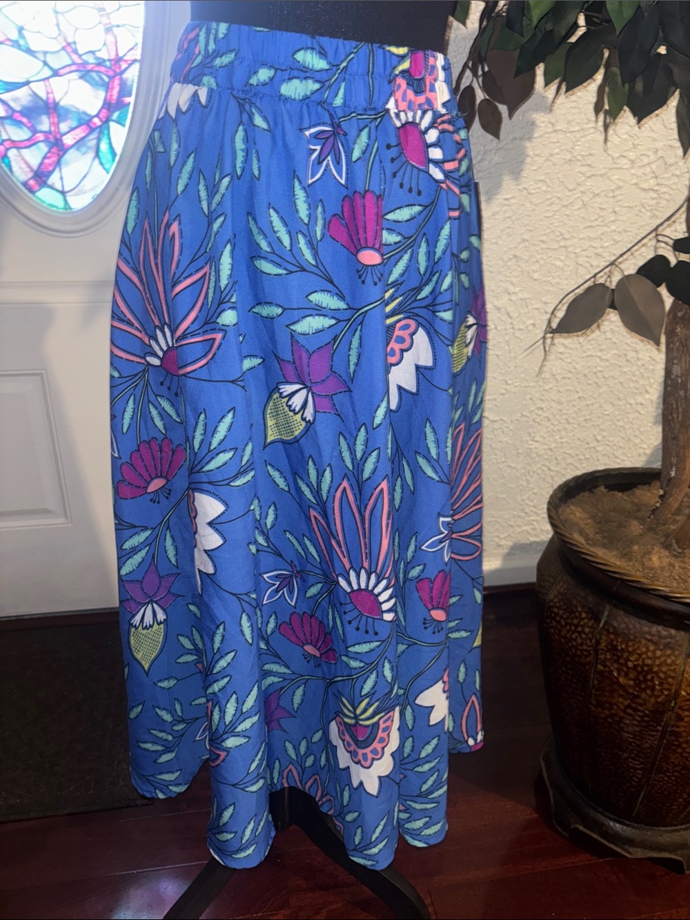 FLORAL MAXI SKIRT
